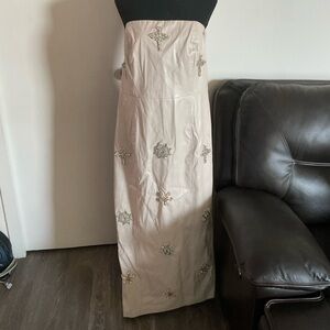 Dolce Vegan Leather Strapless Maxi Dress – Size 1X – NWT